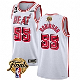 Men's Miami Heat #55 Duncan Robinson White 2023 Finals Classic Edition With NO.6 Patch Stitched Basketball Jersey,baseball caps,new era cap wholesale,wholesale hats